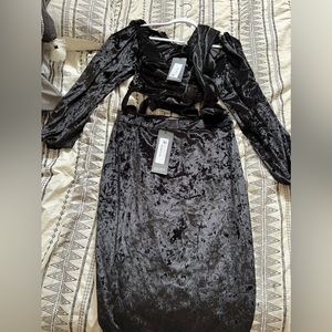 Velvet Rebdolls Matching Black Set. New with Tags. Size 1x